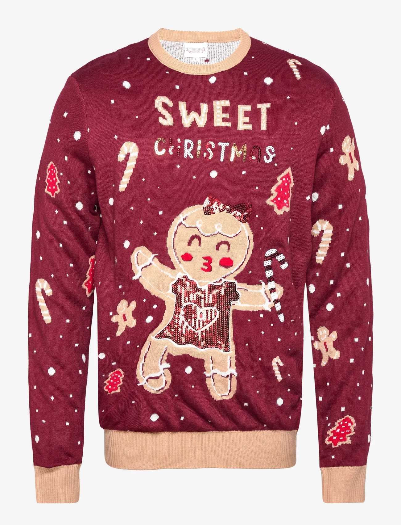 Christmas Sweats - Cute cookie woman - laveste priser - red - 0