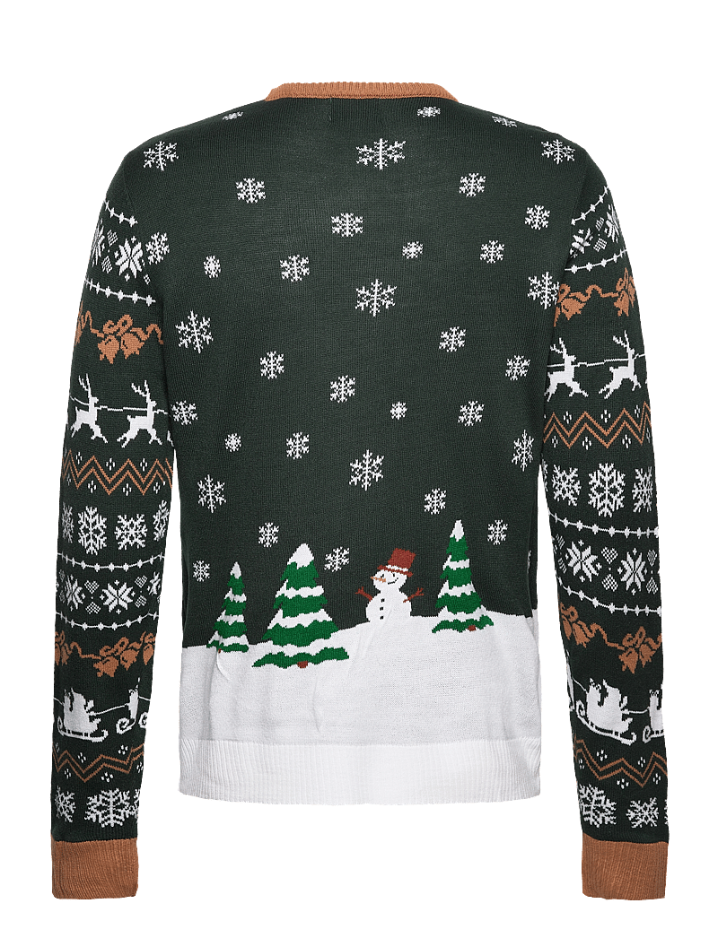 Happy Seasons - Santa Claus is coming to town LED - rundhals - green - 1