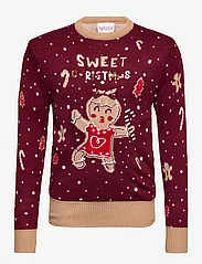Christmas Sweats - Cute cookie woman - trøjer - red - 0