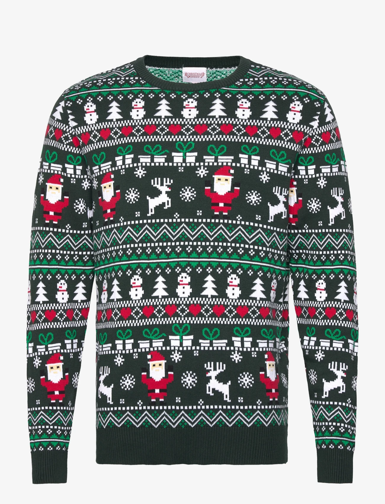 Christmas Sweats - The fine Christmas sweater - pyöreäaukkoiset - green - 0