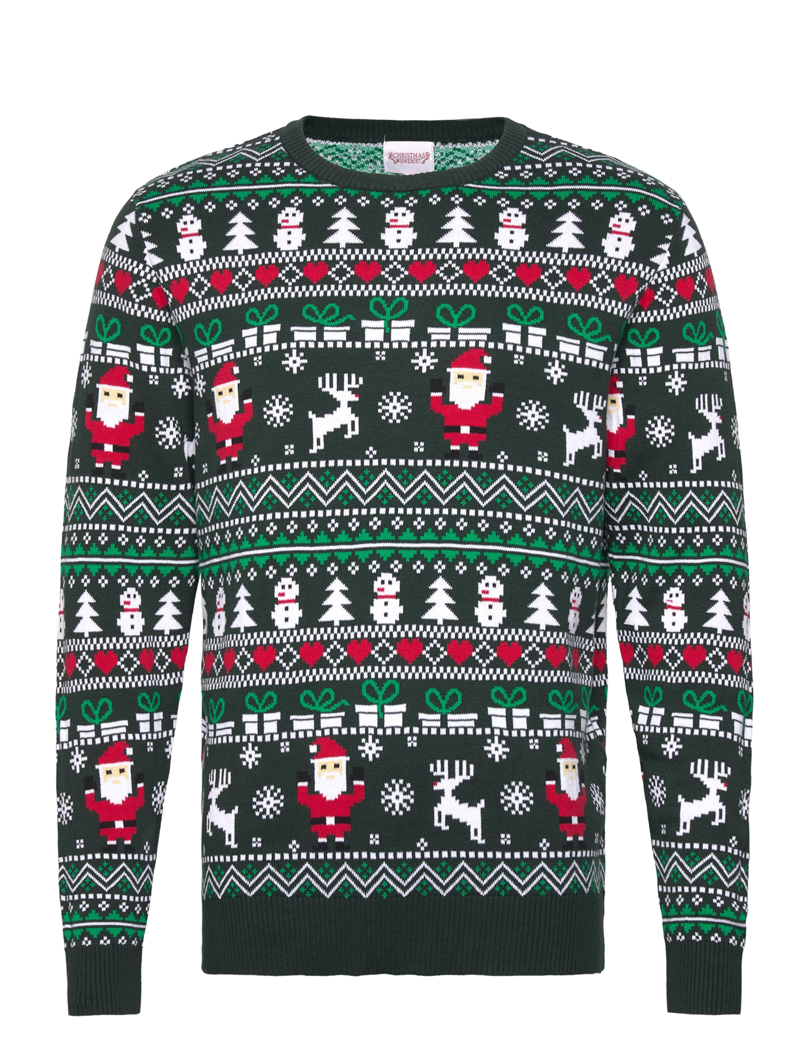 Happy Seasons Den Fine Julesweater - Kleidung - GREEN / green
