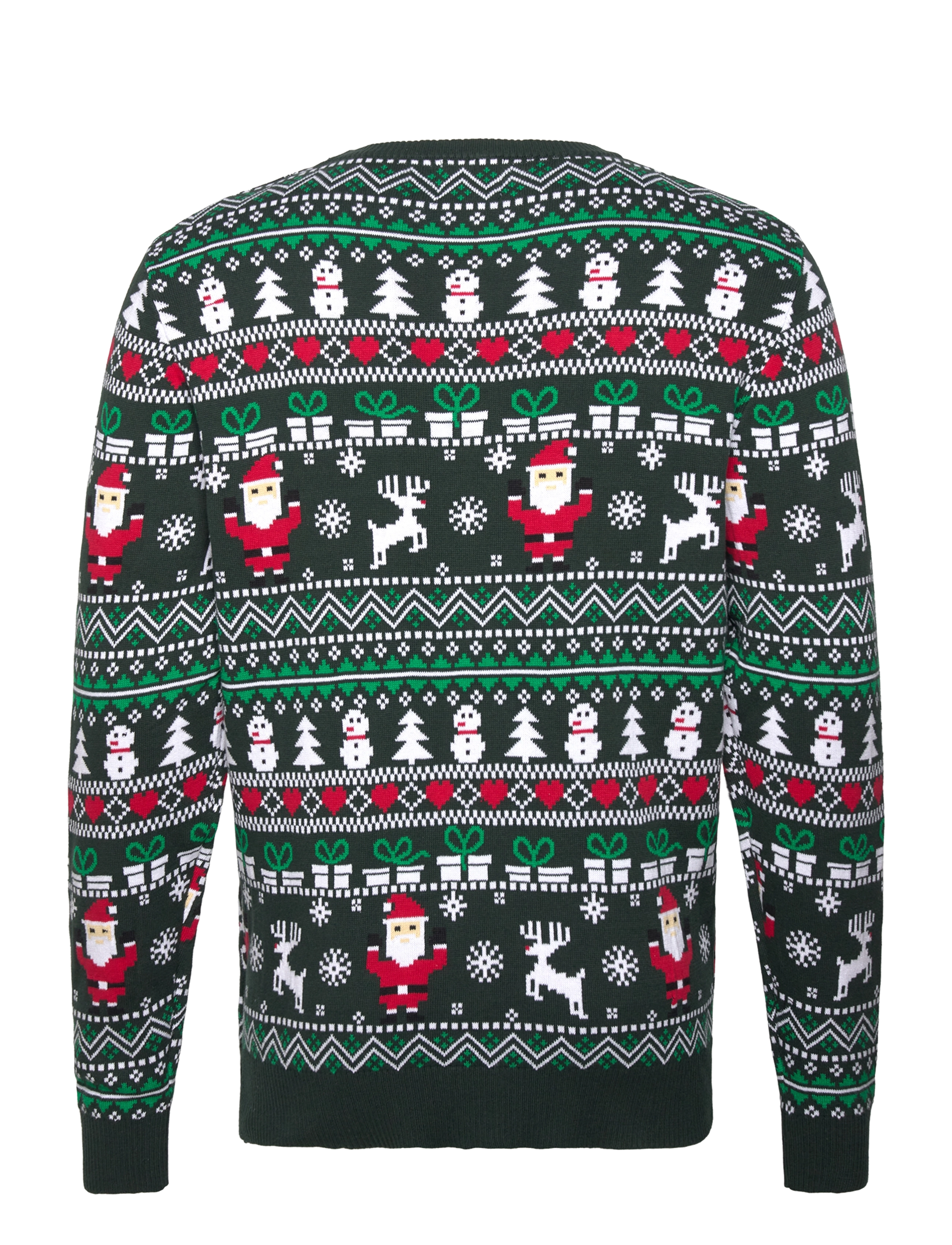 Happy Seasons - Den Fine Julesweater - rund hals - green - 1