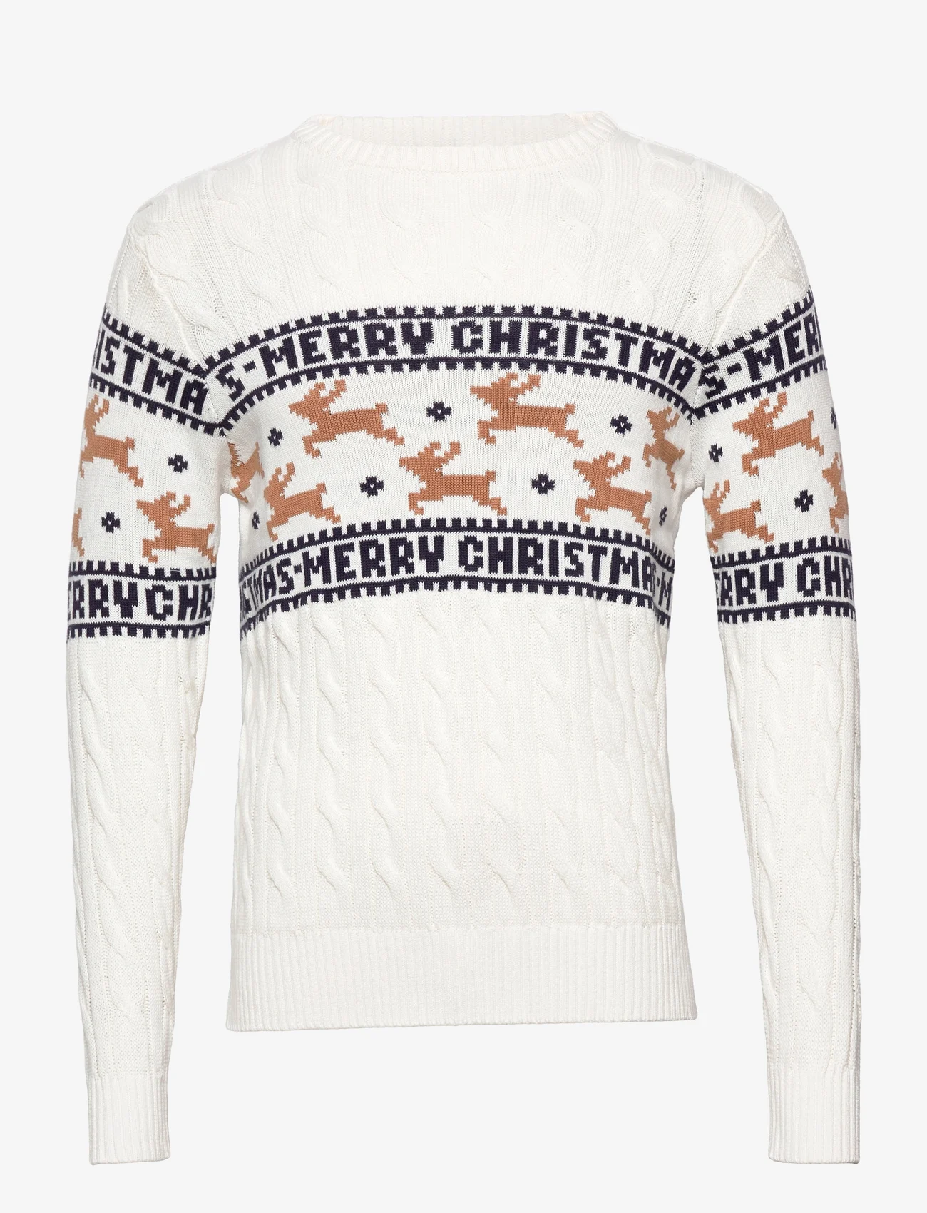 Christmas Sweats - The Elegant Christmas Jumper White - megztiniai su apvalios formos apykakle - white - 0