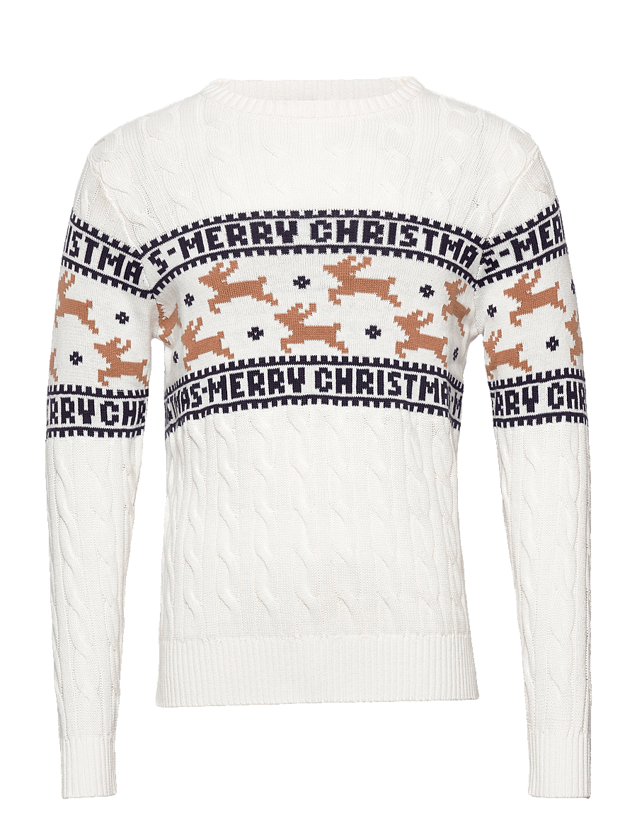 Happy Seasons - The elegant Christmas Sweater - rundhalsad - white - 0