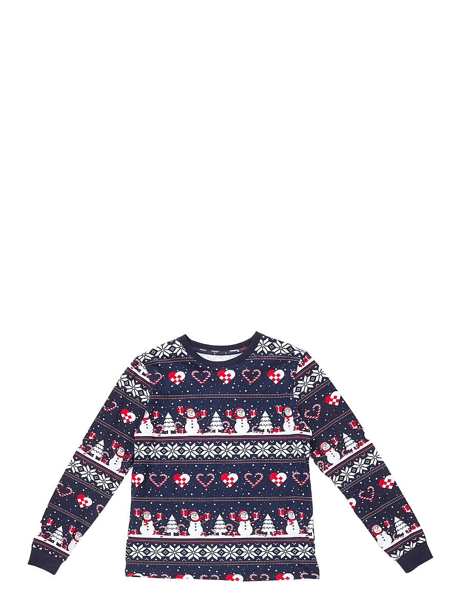 Happy Seasons - Christmas heart pyjamas navy - kalėdiniai megztiniai - navy - 5