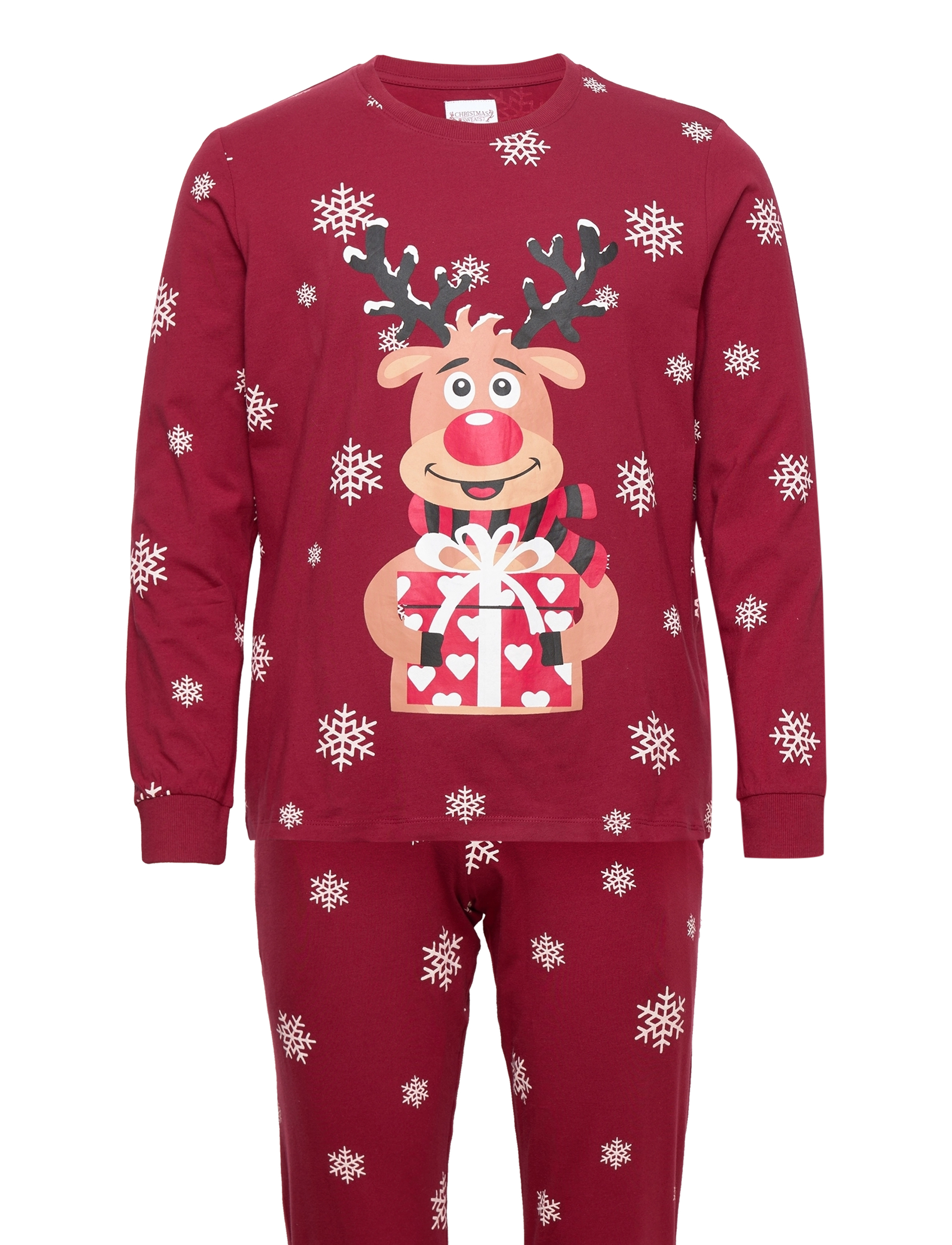 Happy Seasons Rudolfs Cute Pyjamas Rød - Christmas Sweats - RED / red