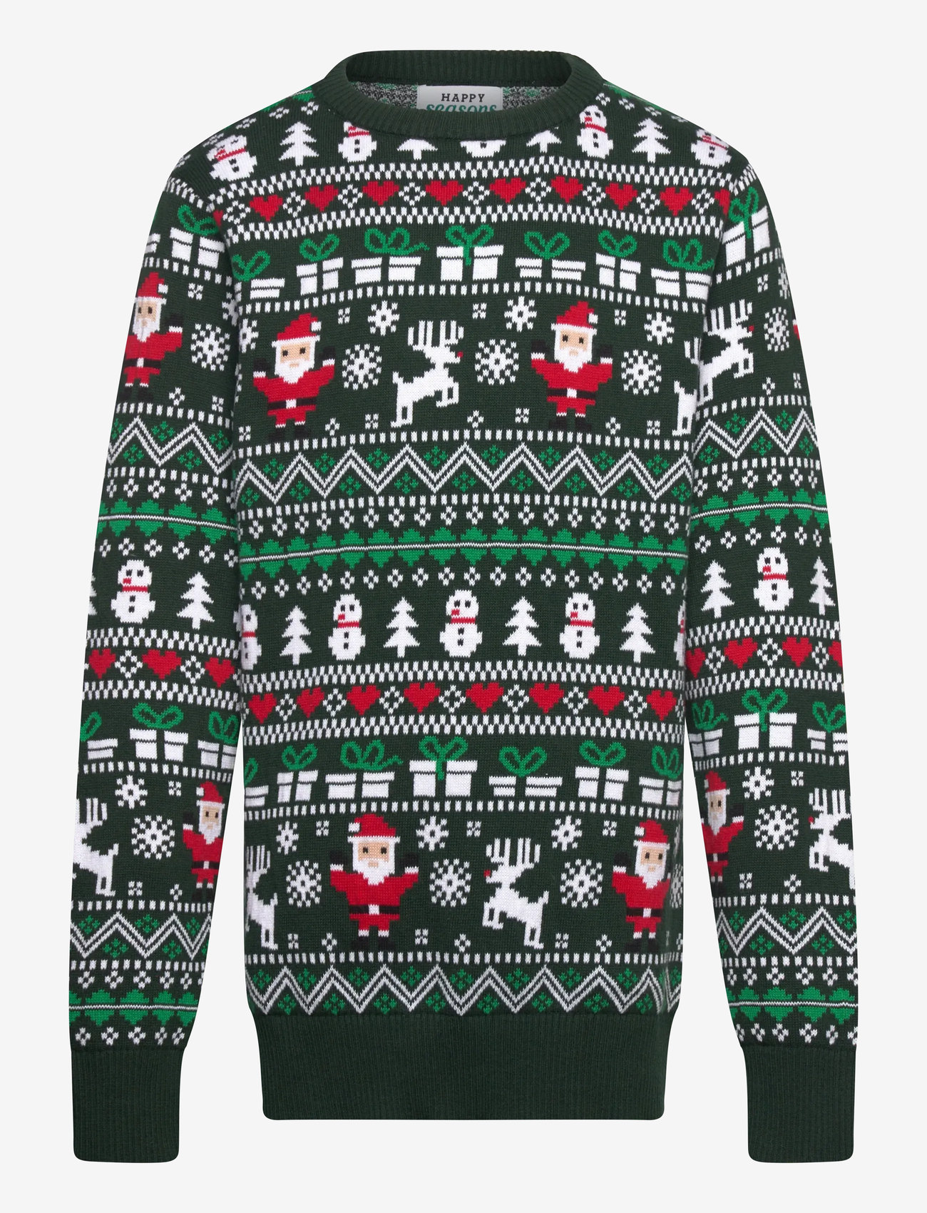 Happy Seasons - The fine Christmas sweater kids - trøjer - green - 0