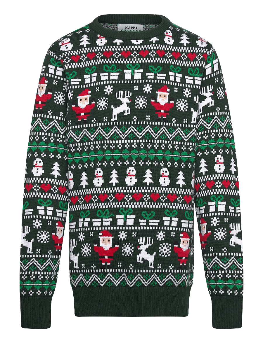 Happy Seasons - The fine Christmas sweater kids - pullover - green - 0