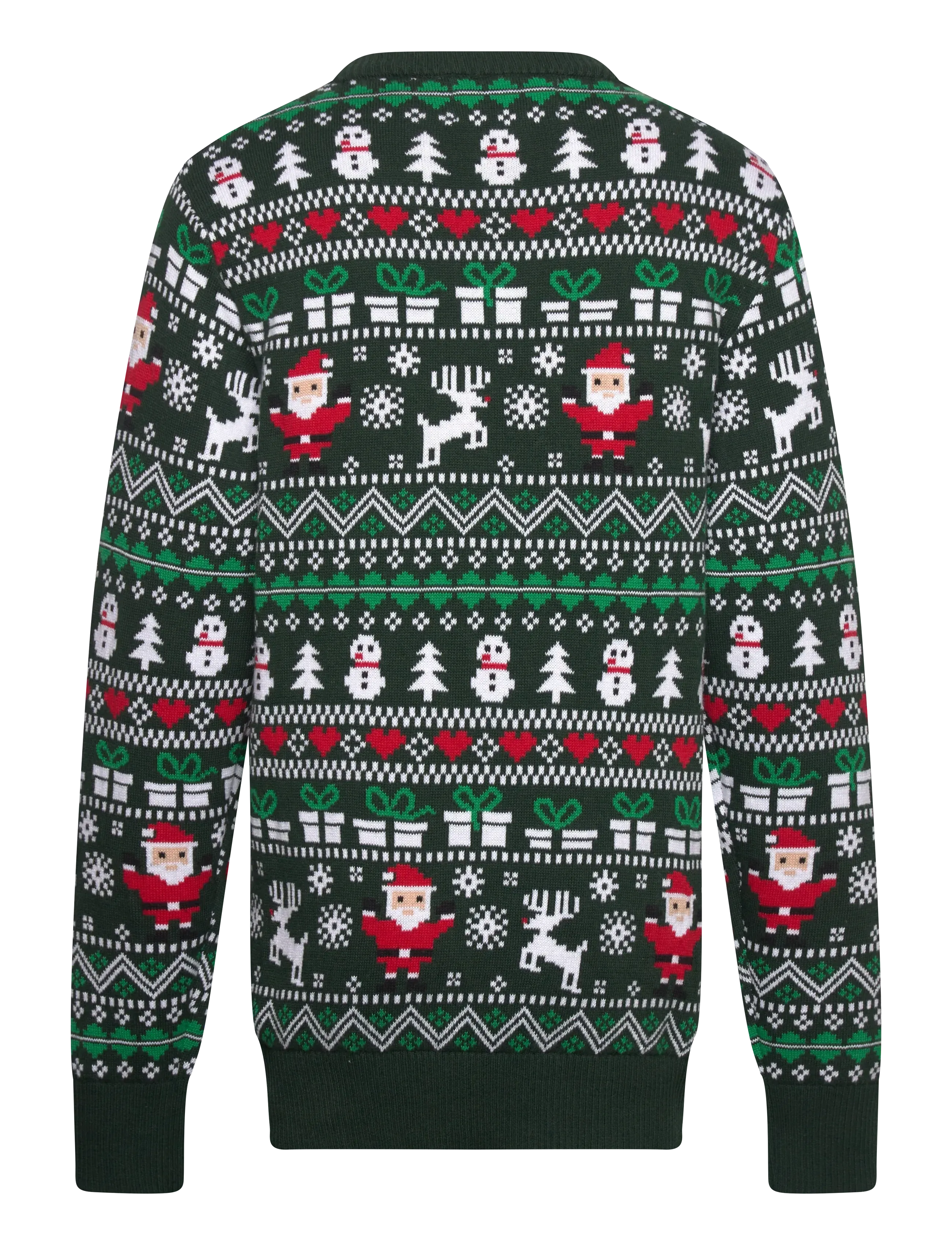 Happy Seasons - The fine Christmas sweater kids - stickade tröjor - green - 1