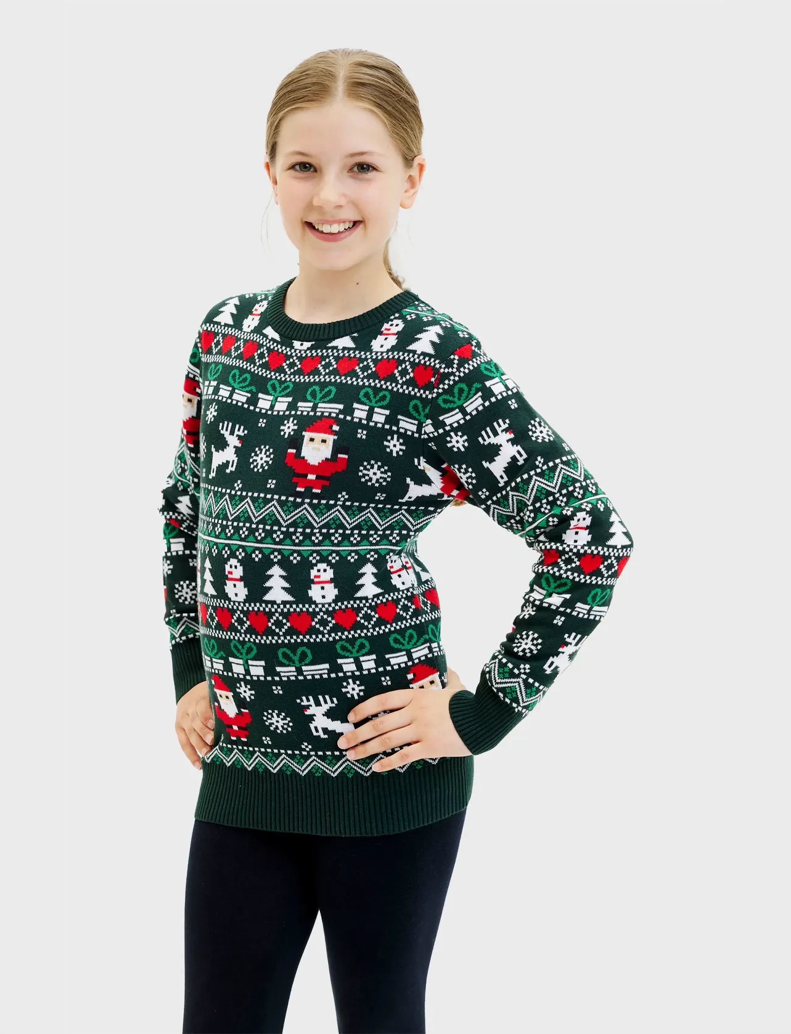 Happy Seasons - The fine Christmas sweater kids - pullover - green - 3
