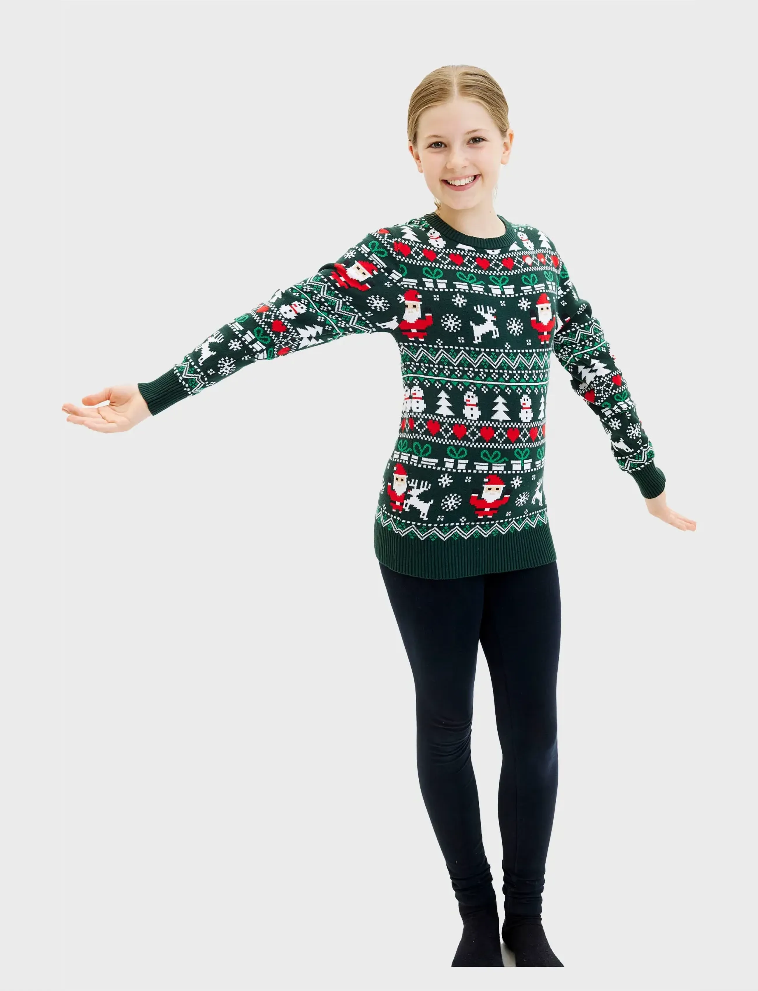 Happy Seasons - The fine Christmas sweater kids - pullover - green - 4
