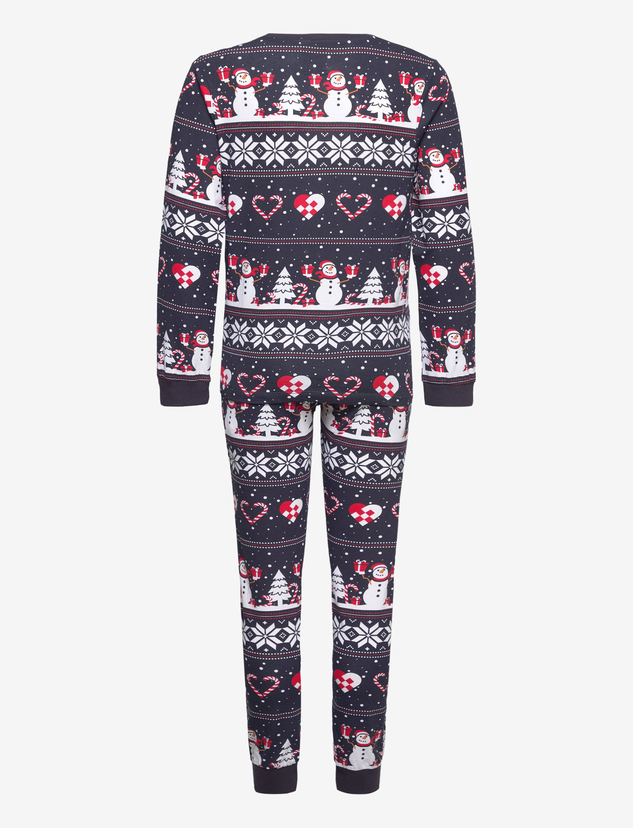 Happy Seasons - Christmas heart pajamas navy kids - pyjamasset - navy - 1