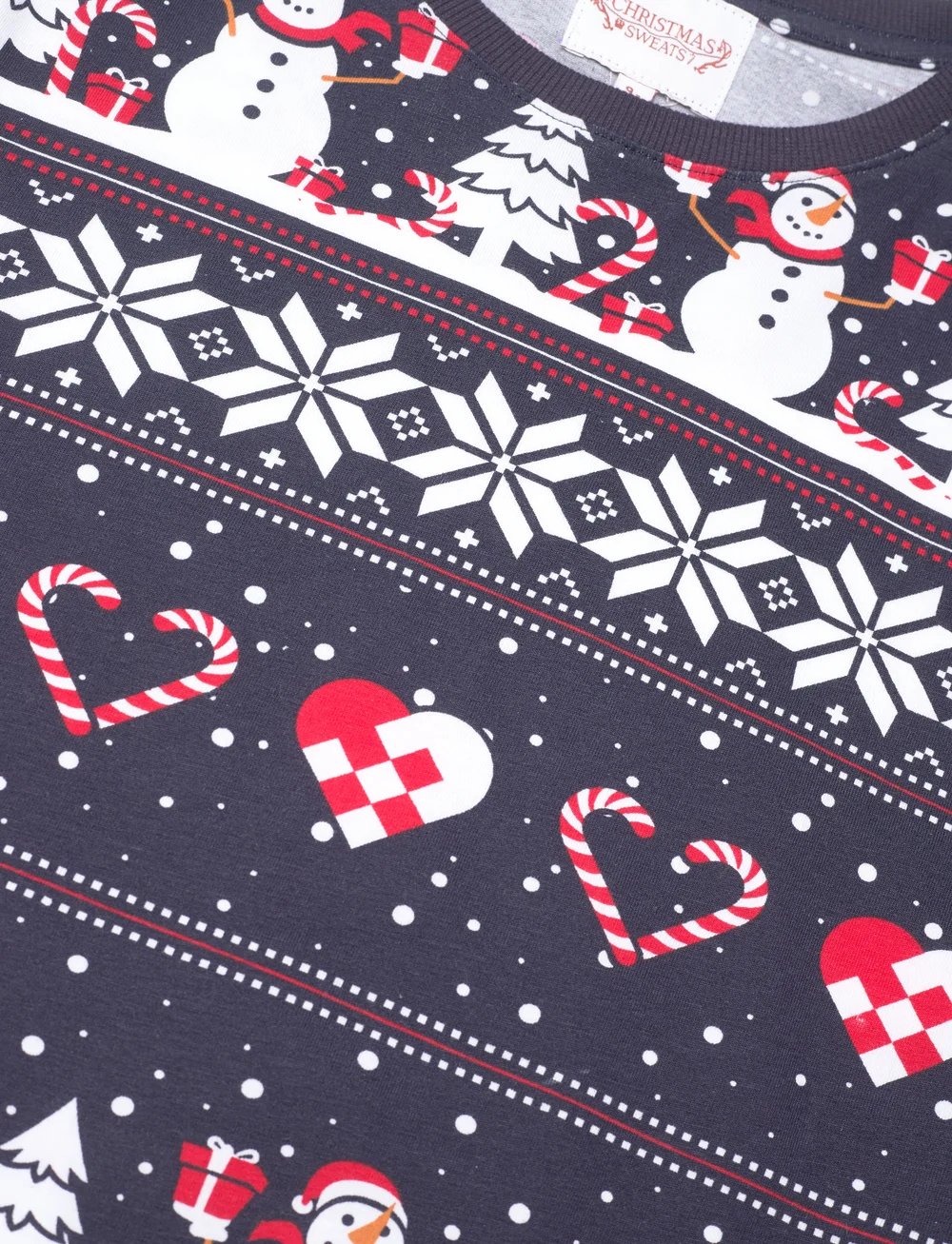 Christmas Sweats - Christmas heart pajamas navy kids - pyjama-sets - navy - 4