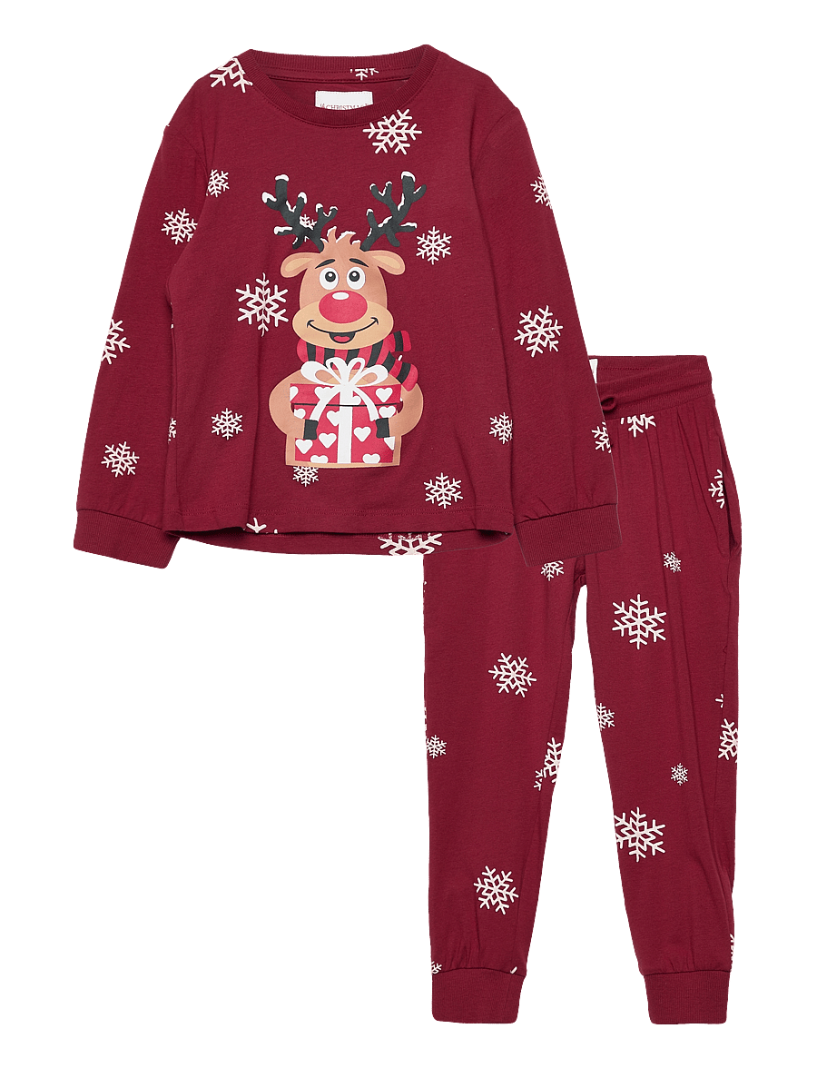 Happy Seasons - Rudolph’s cute pyjamas red kids - rinkiniai - red - 0