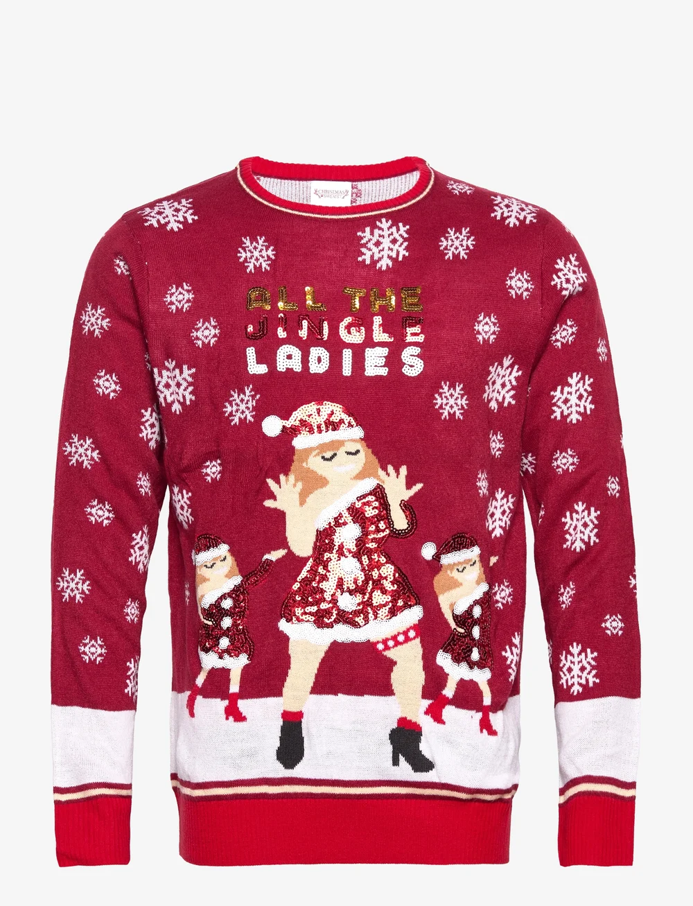 Christmas Sweats All My Jingle Ladies Knitted Round Necks