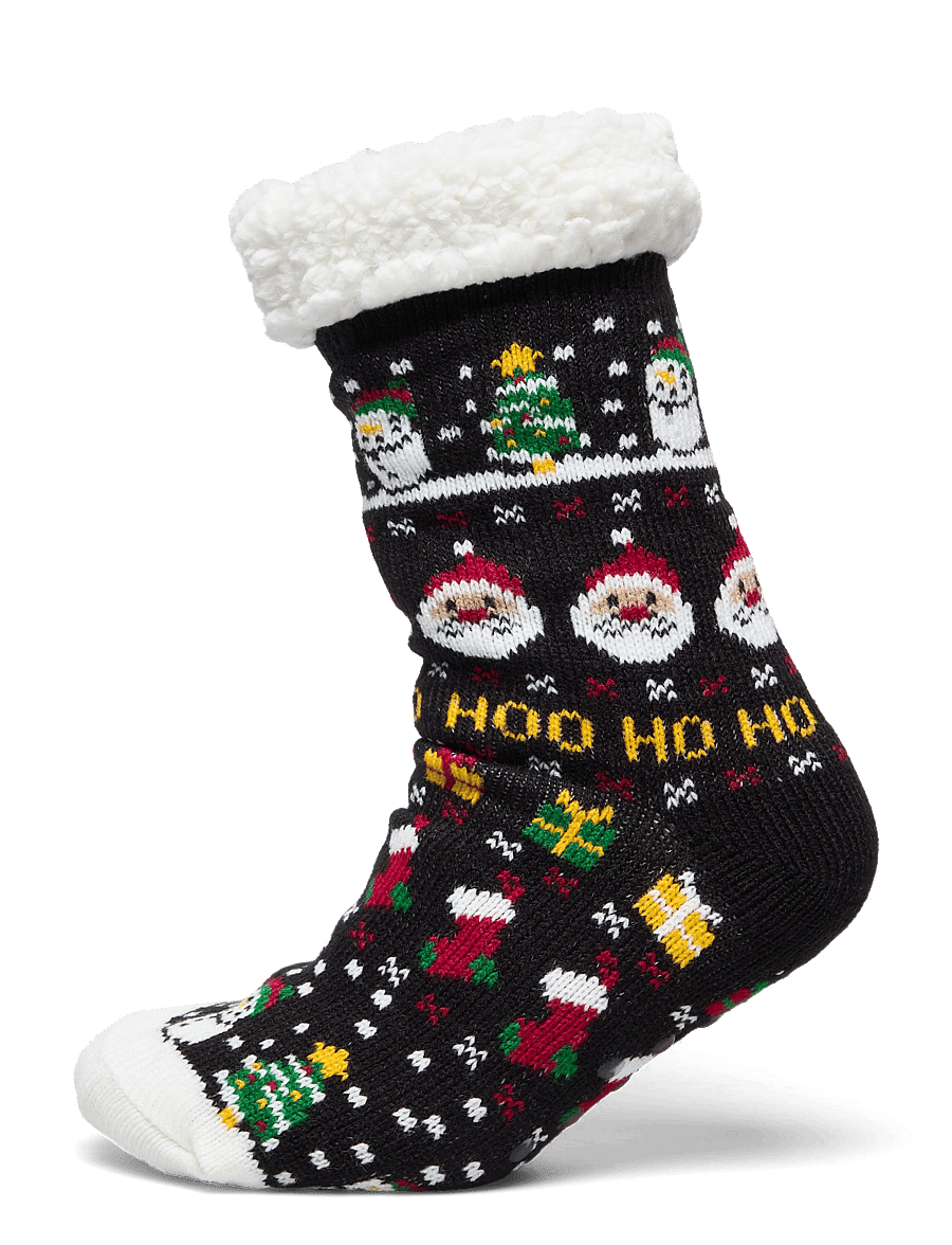 Happy Seasons - The Christmas cozy sock festive - tennissocken - black - 0