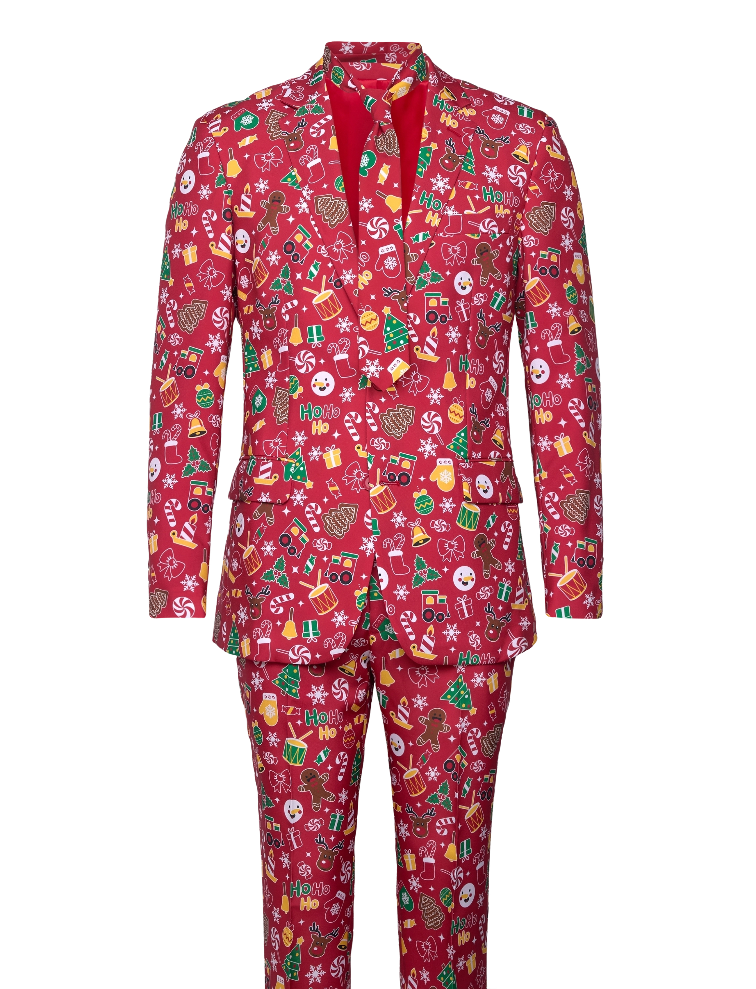 Happy Seasons The Awesome Christmas Suit Rød, XXL, Suits & Blazer, Rot - Suits, Männerswear