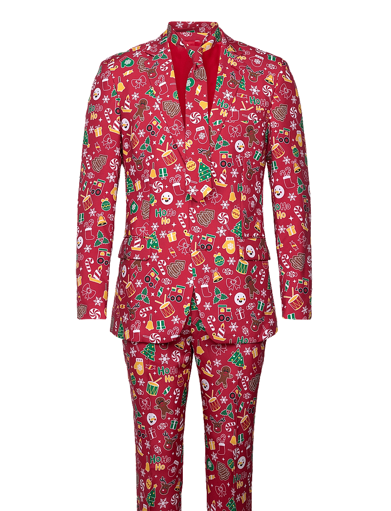 Happy Seasons - The Awesome Christmas Suit Rød - kostymer - red - 0
