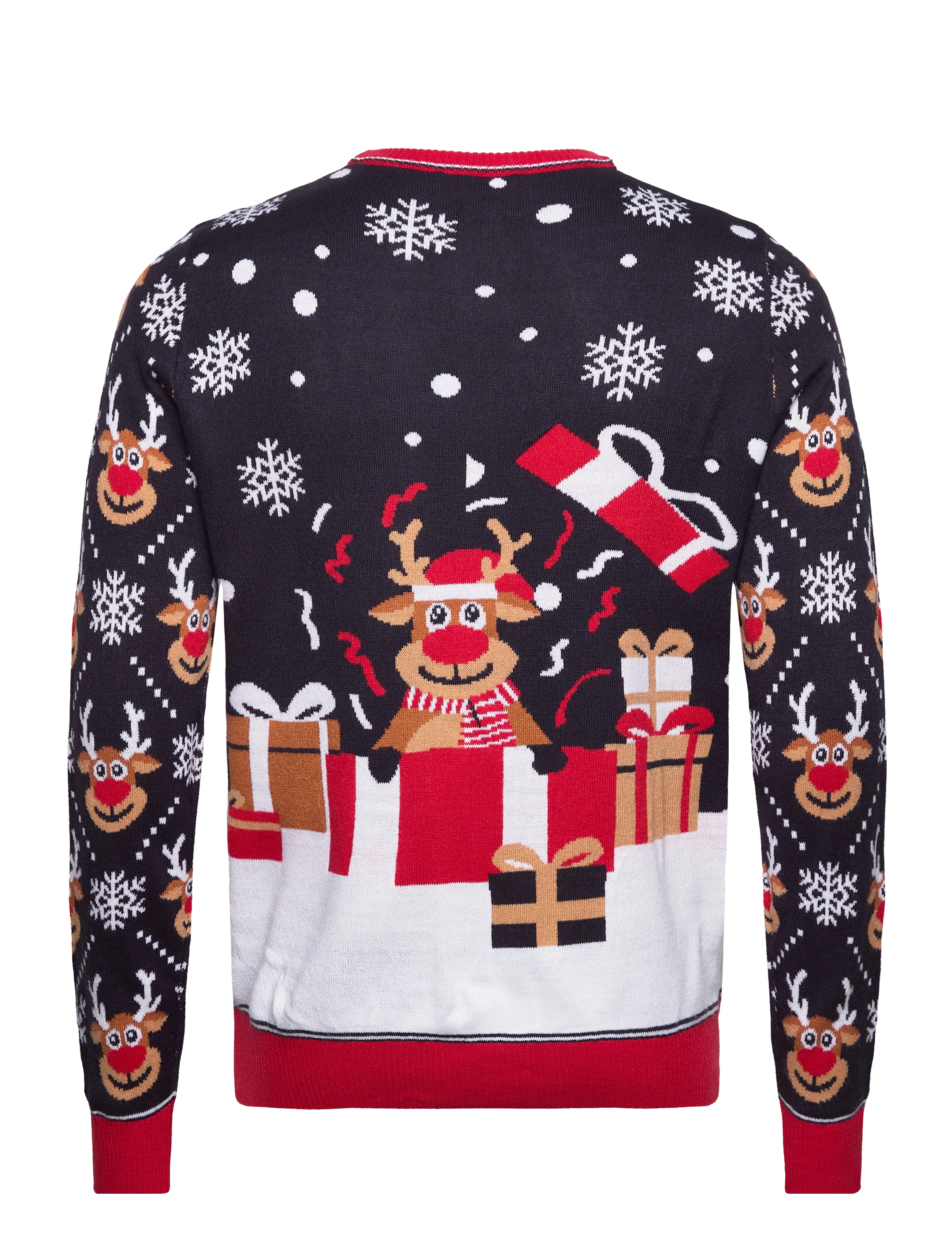 Happy Seasons - The Bringing Christmas Gifts Sweater - laveste priser - navy/blue - 1