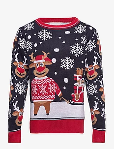 The bringing Christmas gifts sweater kids, Christmas Sweats