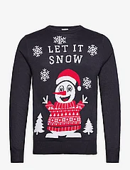 Christmas Sweats - Let it snow sweater - najniższe ceny - navy - 0