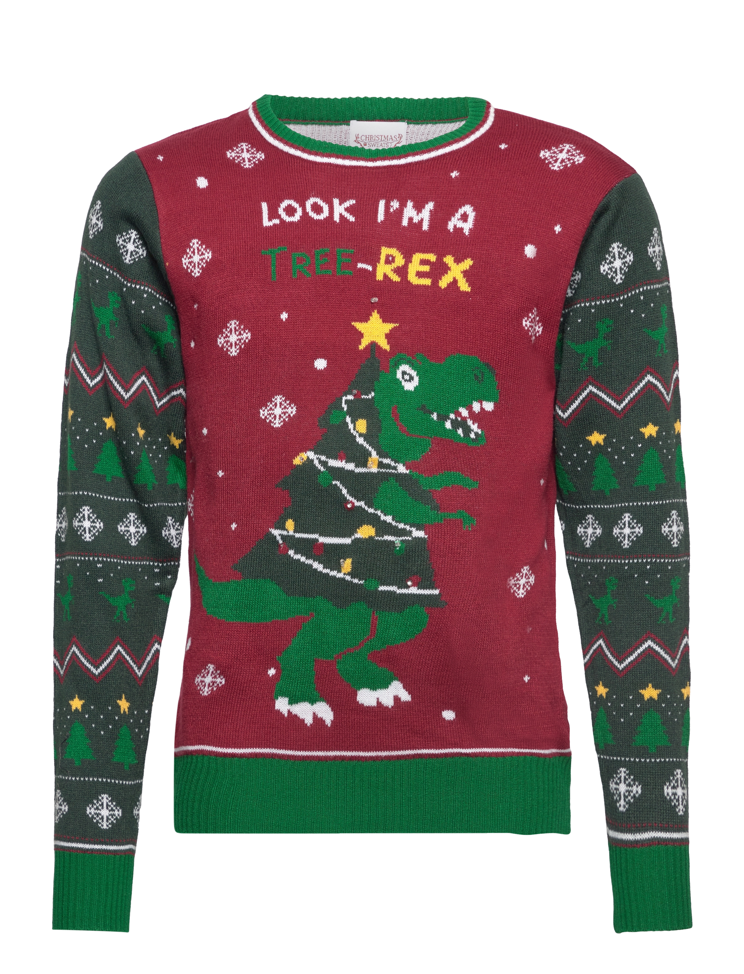 Happy Seasons The tree-REX sweater kids - 4 for 3 - GREEN / multi