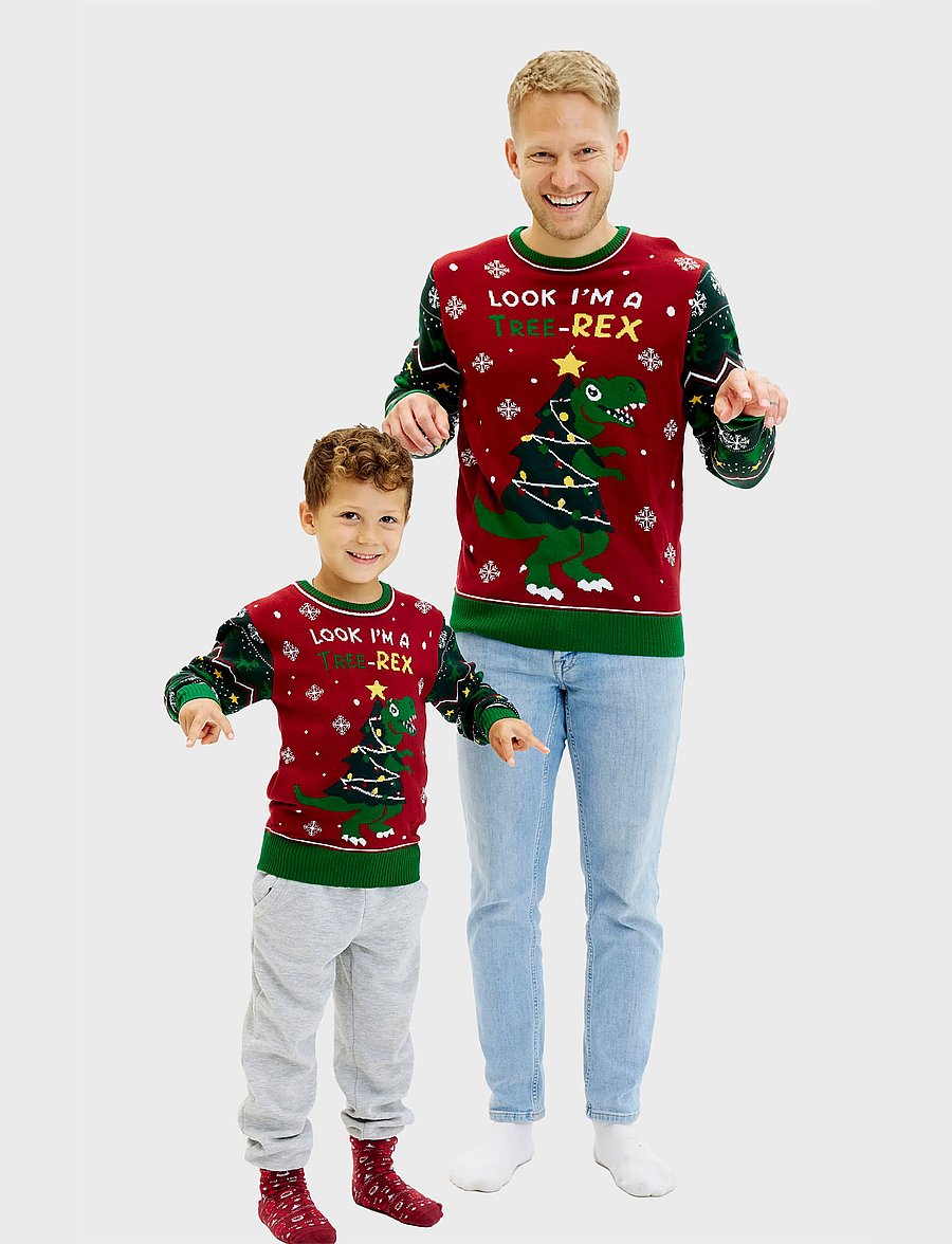 Happy Seasons - The tree-REX sweater kids - pullover - green - 0