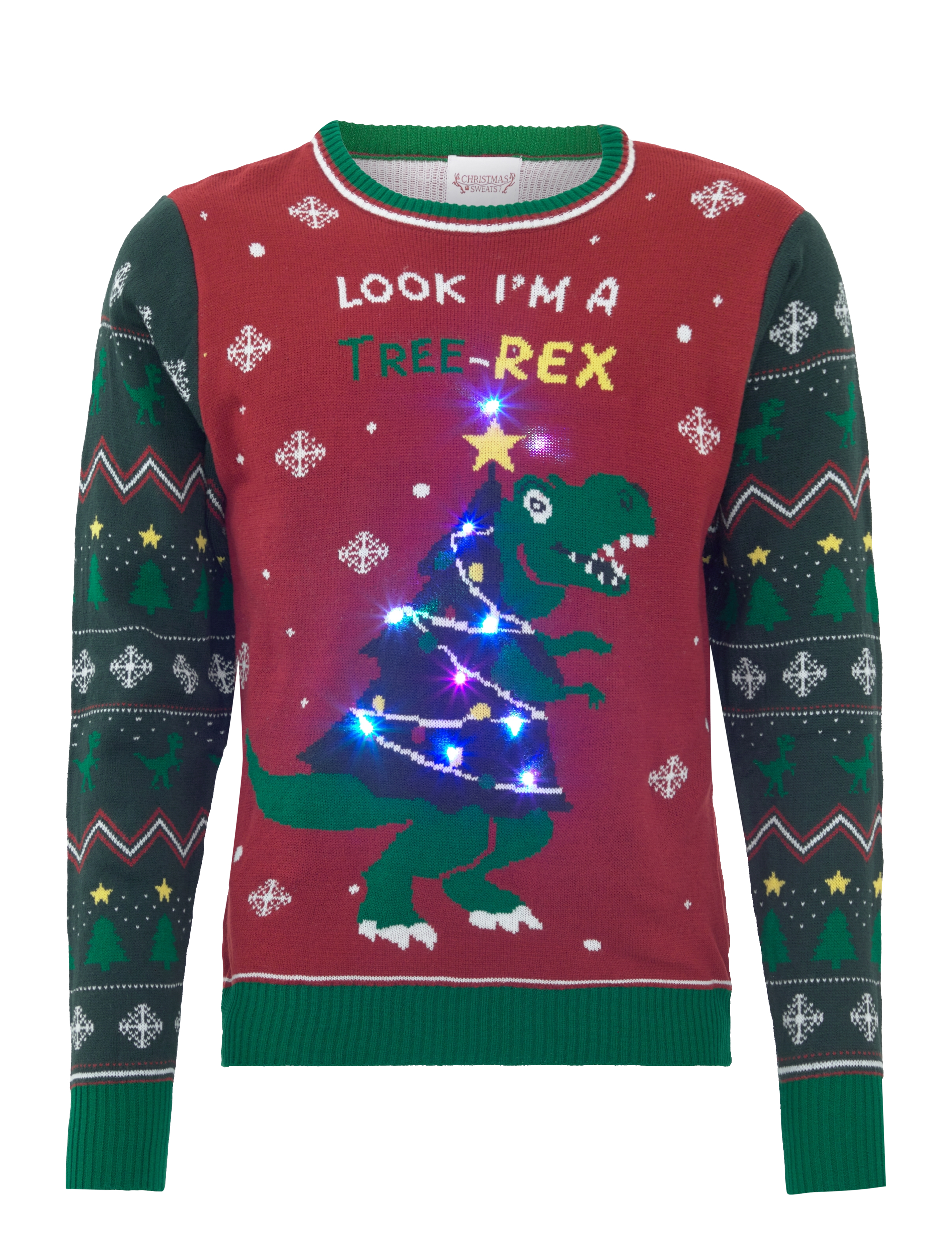 Happy Seasons - The tree-REX sweater kids - trøjer - green - 2