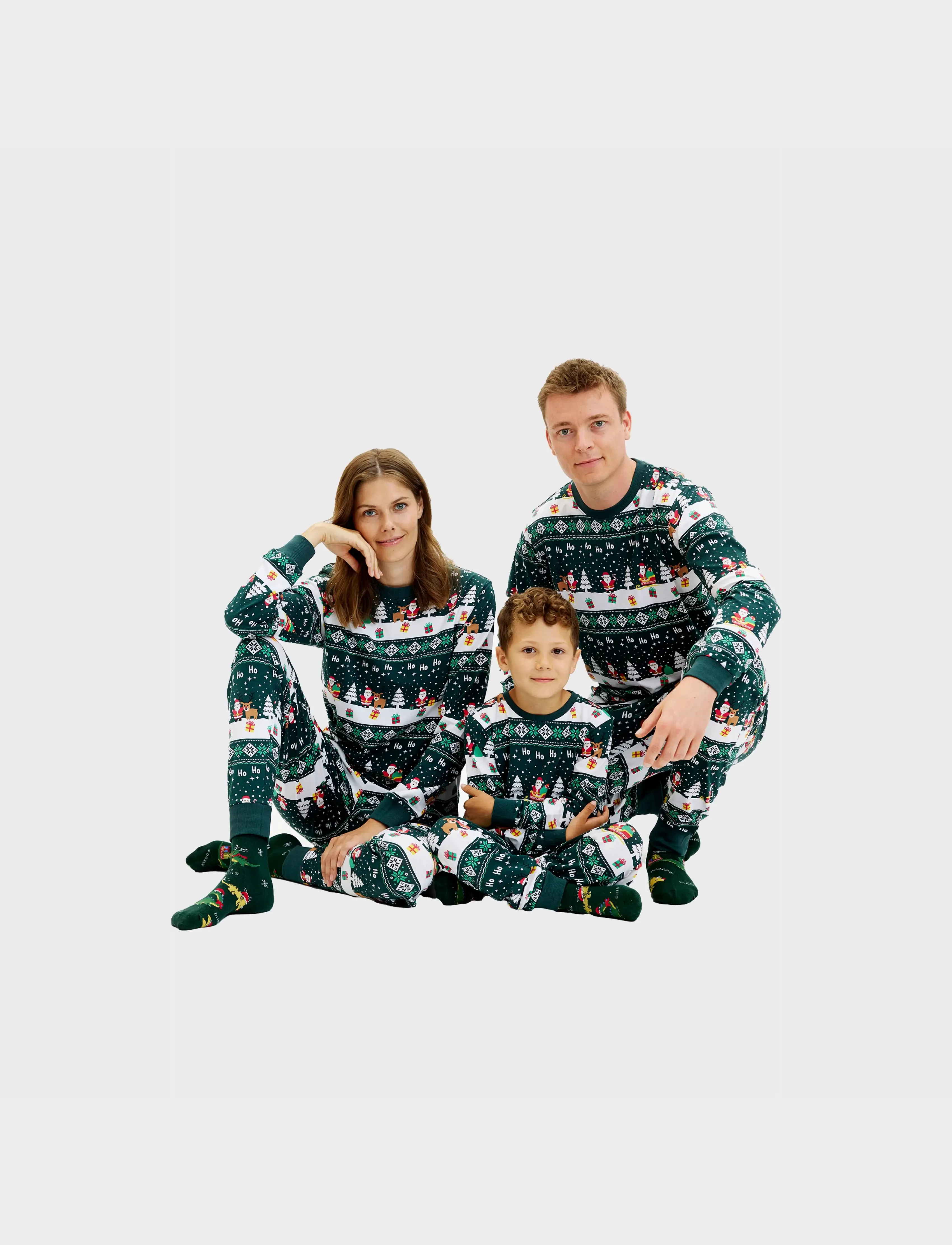 Happy Seasons The Jolly Good Pyjamas, Mænd, Jule Pyjamas Sæt, Grøn, Str: XXL