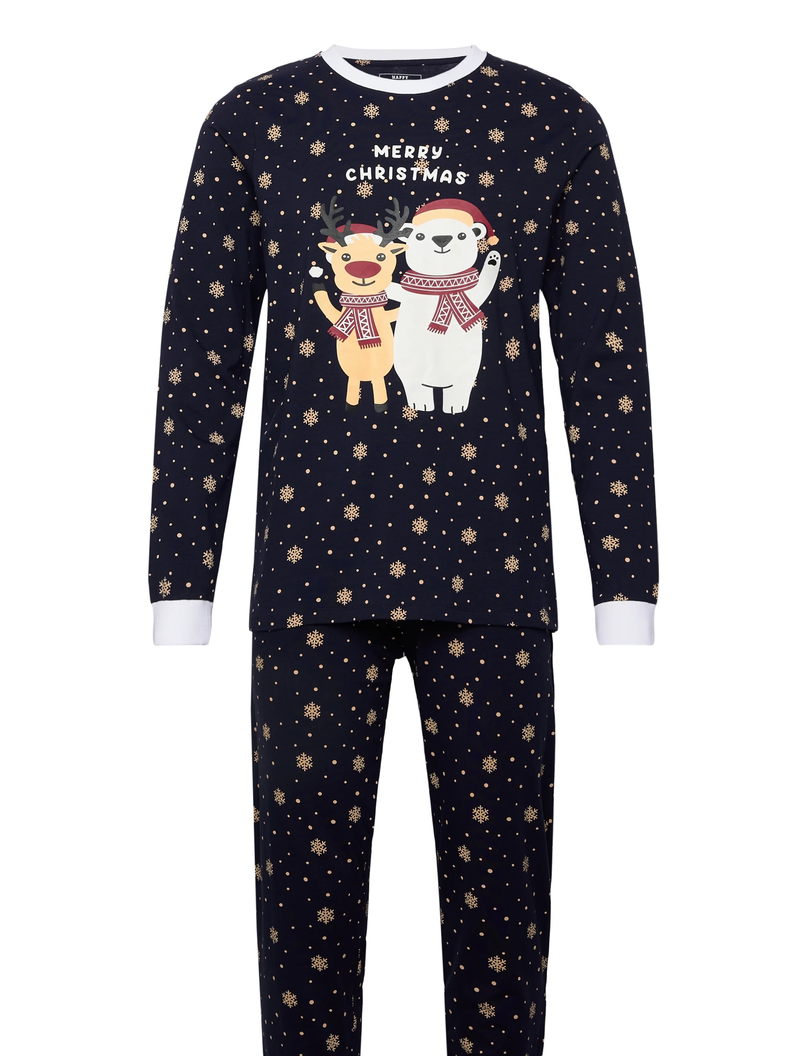 Happy Seasons Best Friends Christmas Pyjamas, Mænd, Julepyjamas Sæt, Navy, Str: M