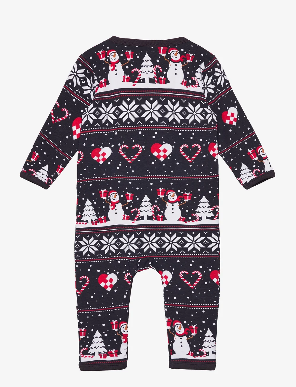 Christmas Sweats - Christmas heart jumpsuit navy baby - sovoveraller - navy - 1