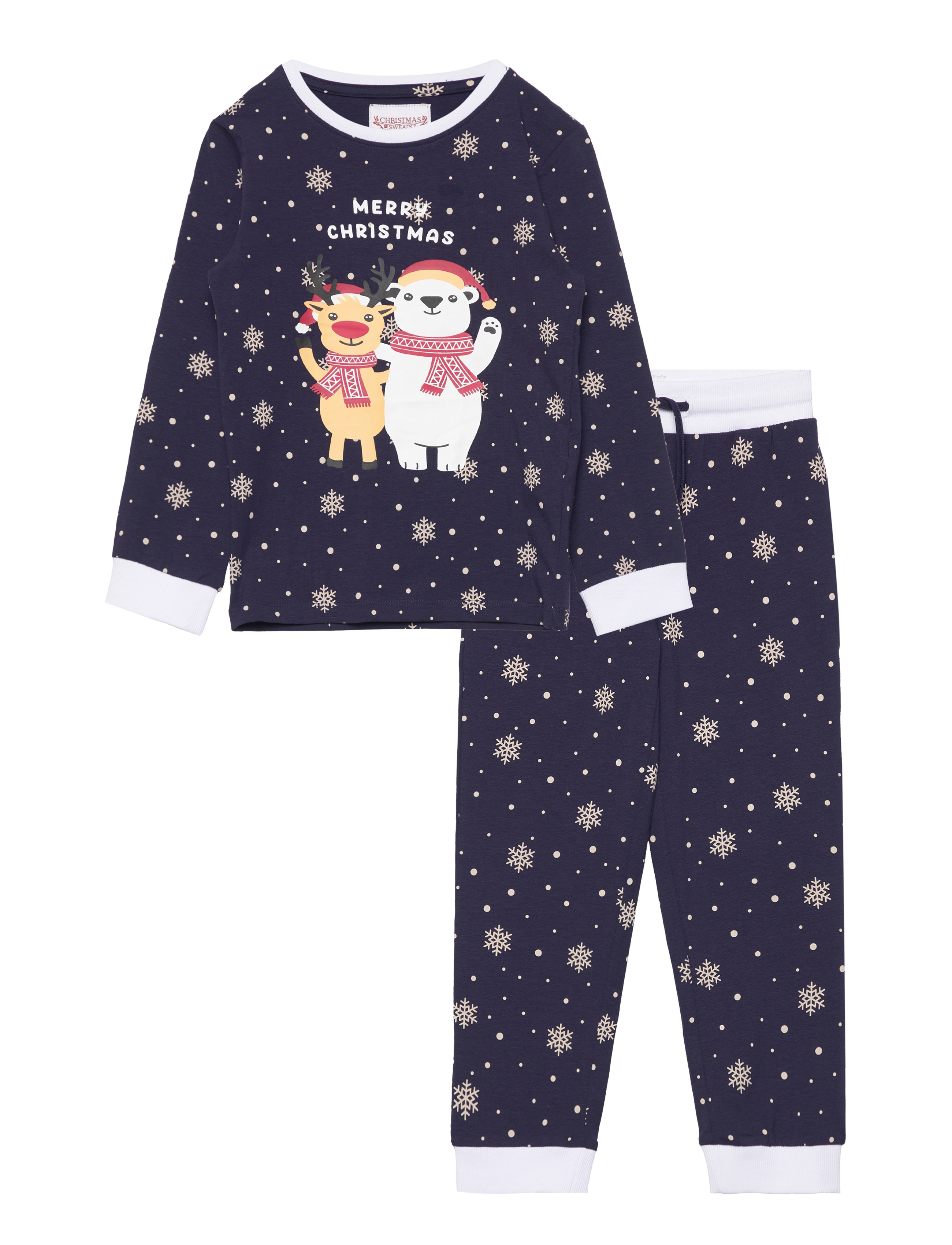 HAPPY SEASONS Best Friends Christmas Pyjamas Kinder Navy - 11-12Y - Kinder
