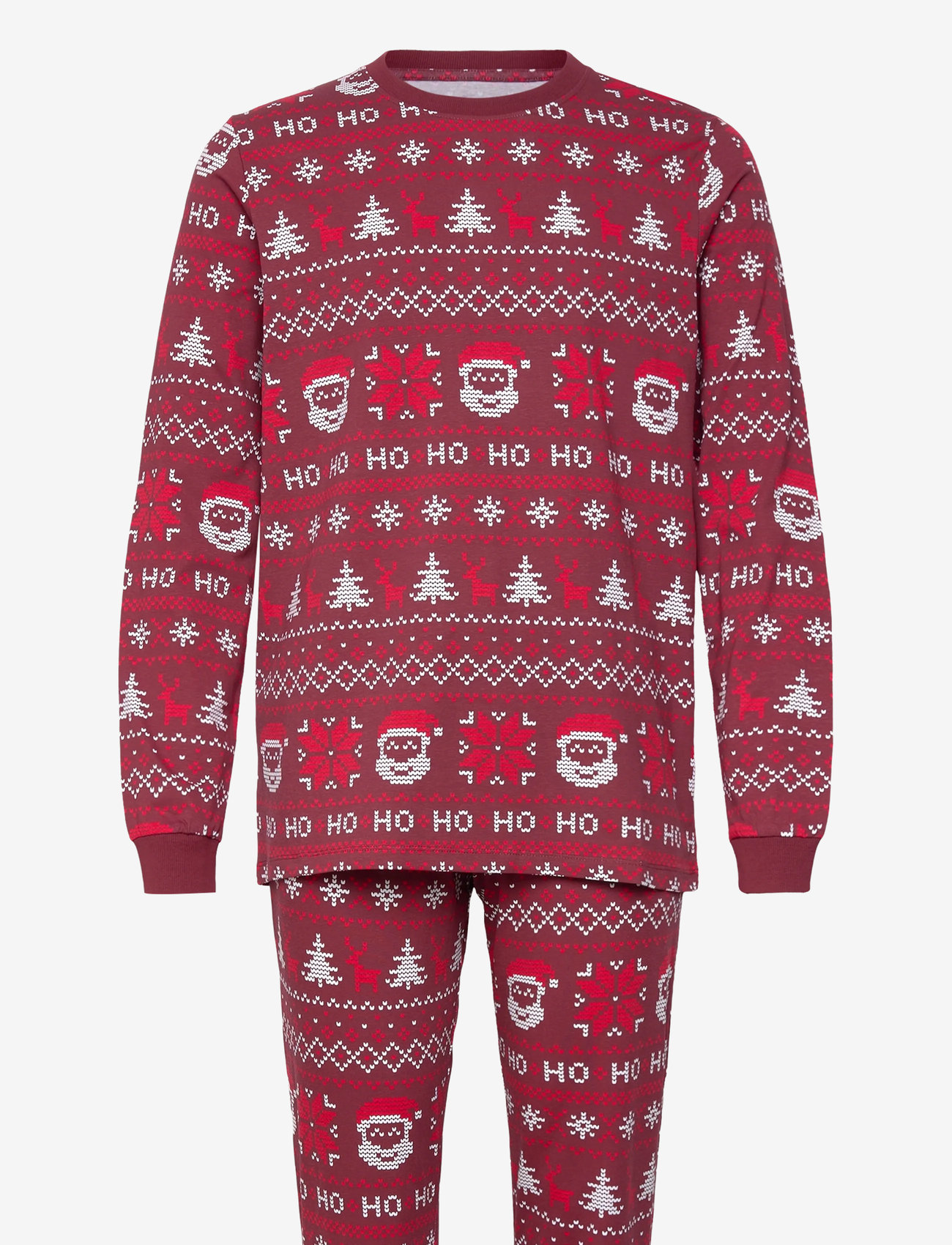 Happy Seasons - Ho ho ho julepyjamas - jultröjor - pomegranate - 0