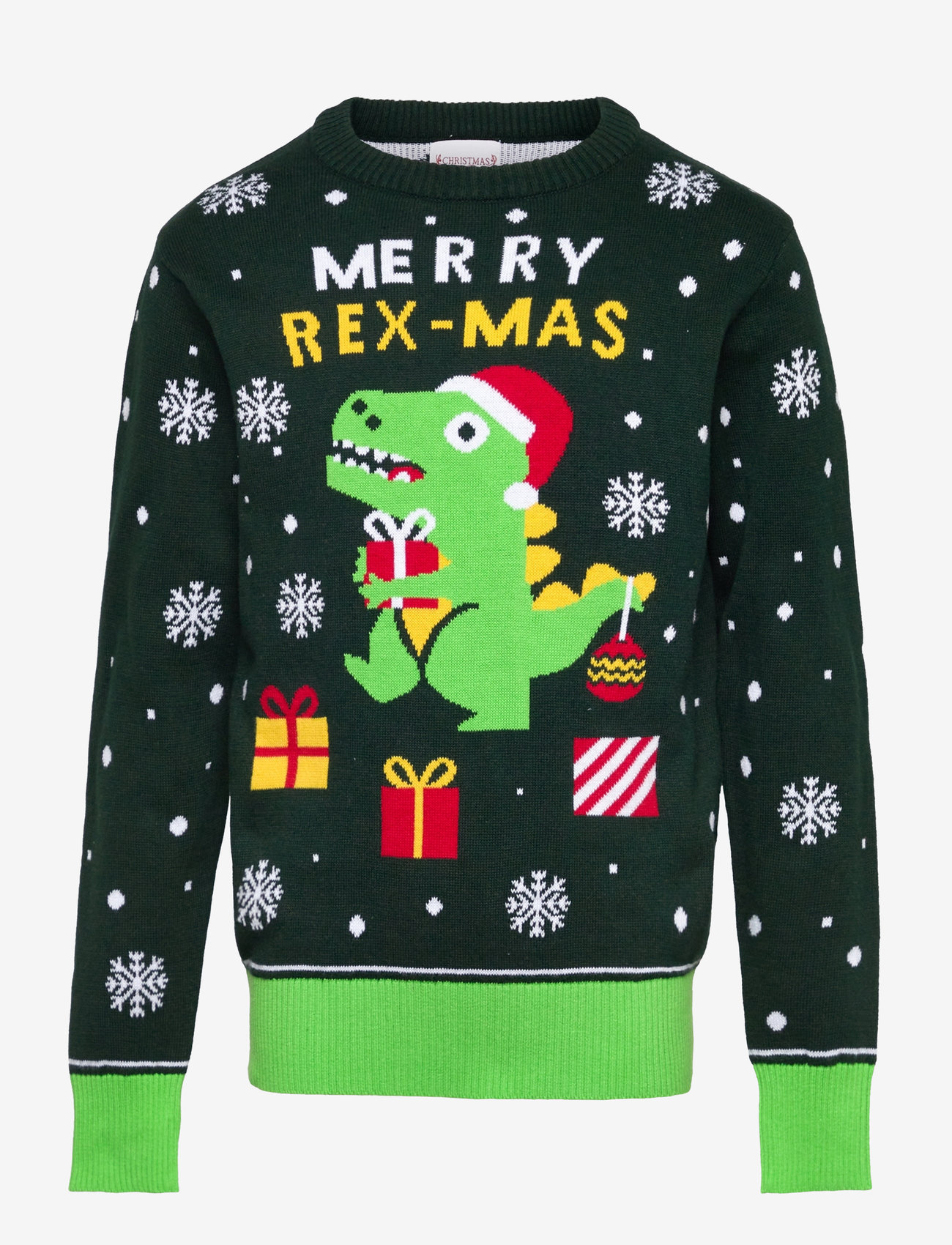 Happy Seasons - Sweet Christmas dino kids - pullover - green - 0