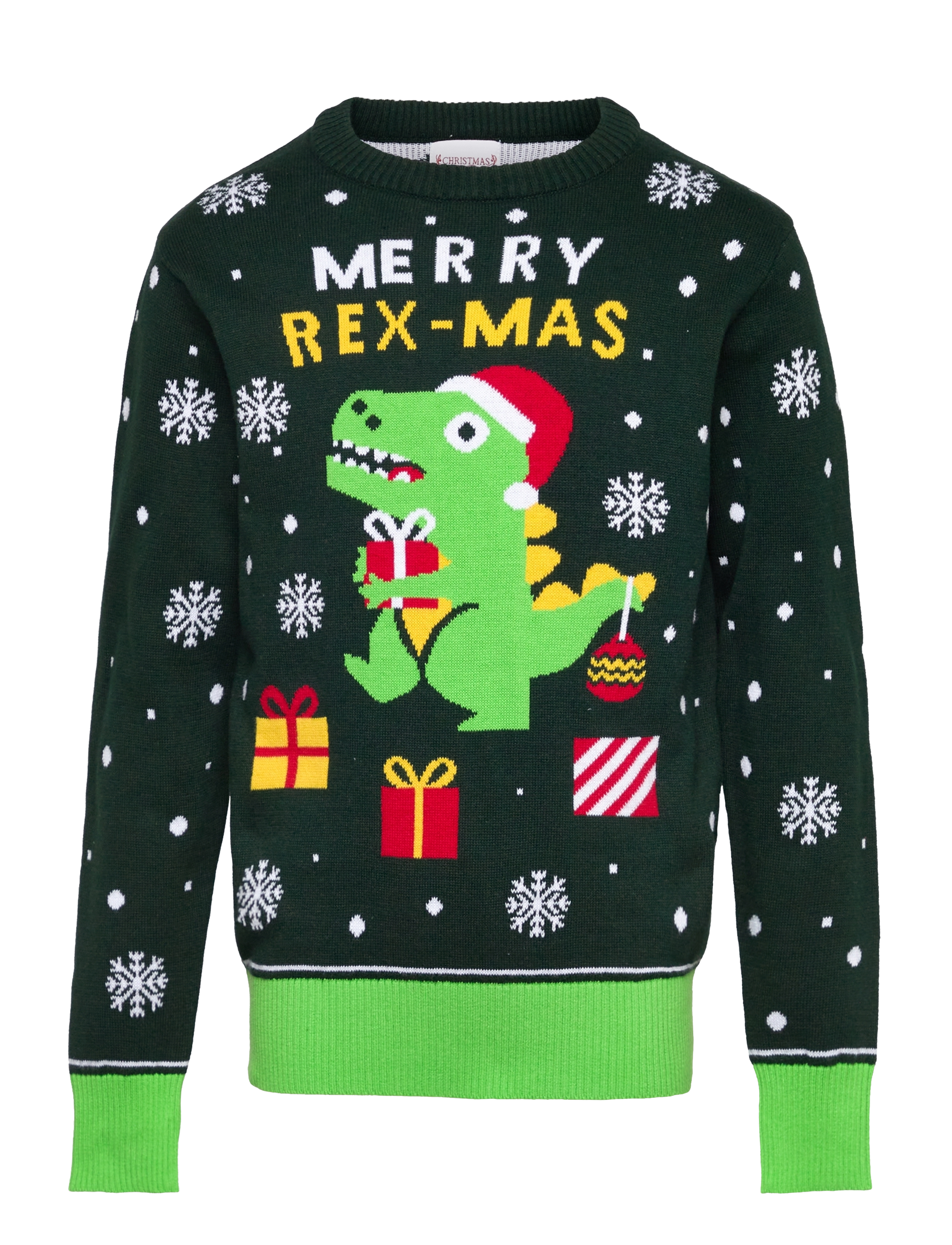 Happy Seasons Sweet Christmas dino kids - Strik - GREEN / green