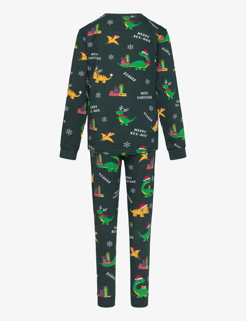 Christmas Sweats - Dino Christmas pyjamas kids - komplektid - green - 1