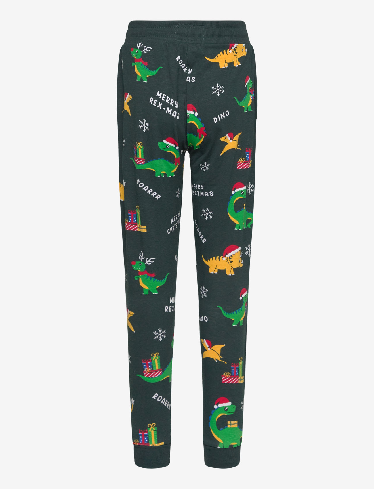Happy Seasons - Dino Christmas pyjamas kids - pyjamasset - green - 3