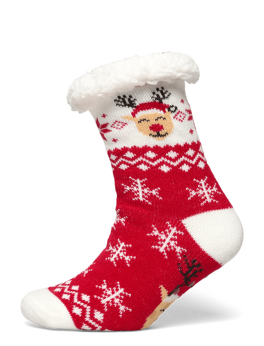 Happy Seasons - The Christmas cozy sock - crew socks - red - 0