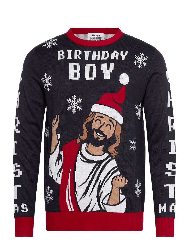Happy Seasons - The Birthday Boy Christmas Sweater - Ümmarguse kaelusega kudumid - baritone blue - 0
