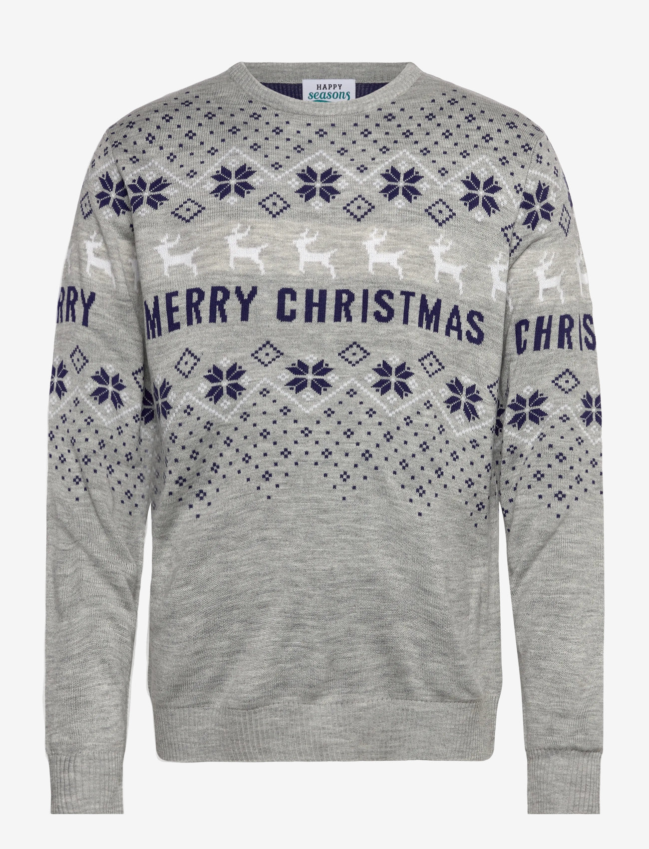 Happy Seasons - Merry Christmas Sweater - herbstliche kleidung - light grey melange - 0