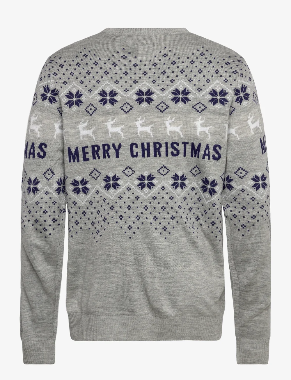 Happy Seasons - Merry Christmas Sweater - weihnachtspullover - light grey melange - 1