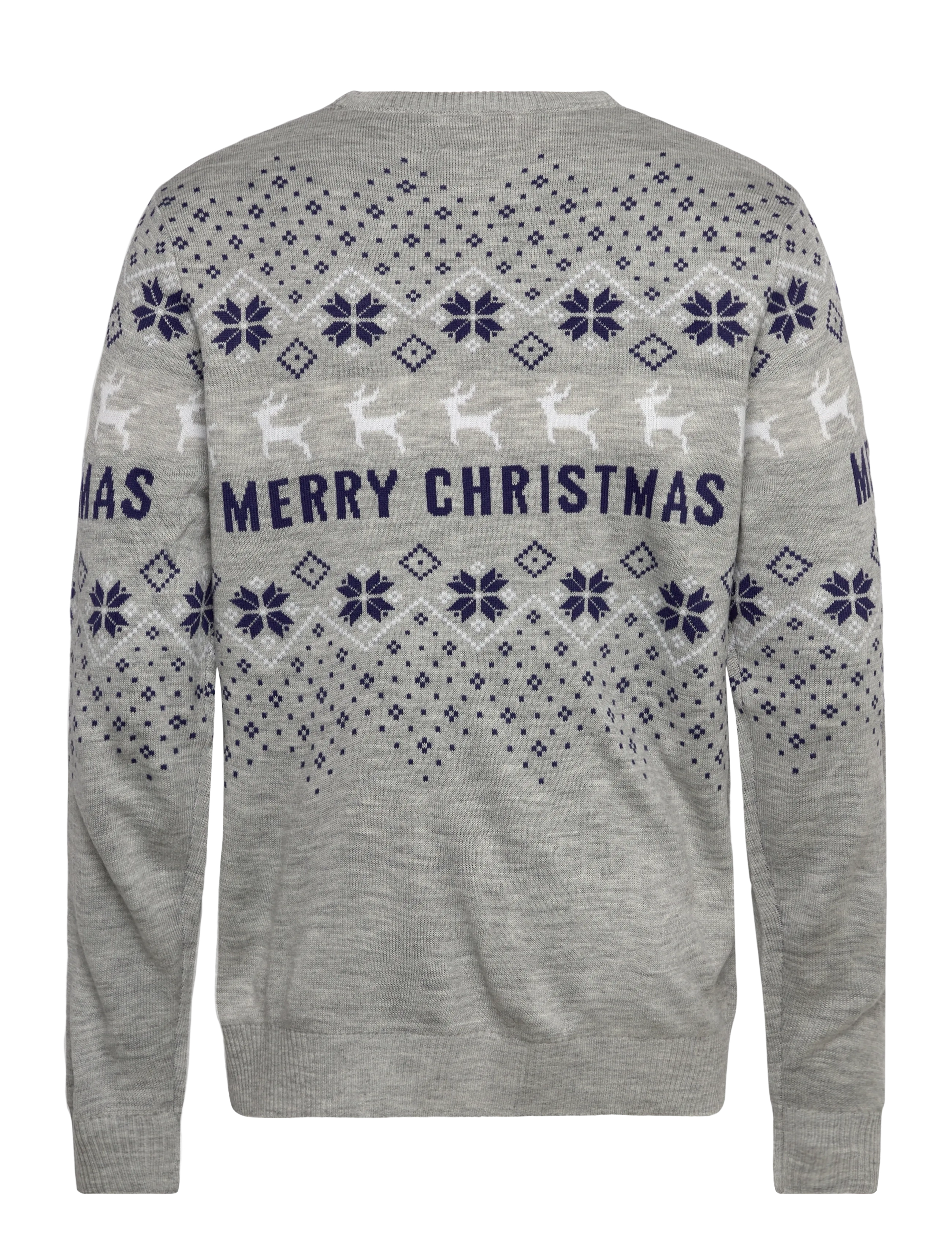 Happy Seasons - Merry Christmas Sweater - swetry - light grey melange - 1