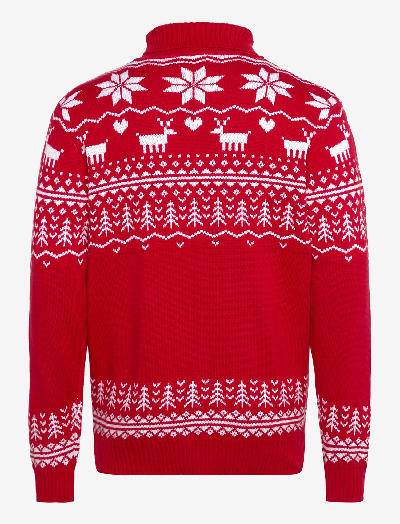 Happy Seasons - The greenlandish Christmas sweater - rullekraver - tango red - 1