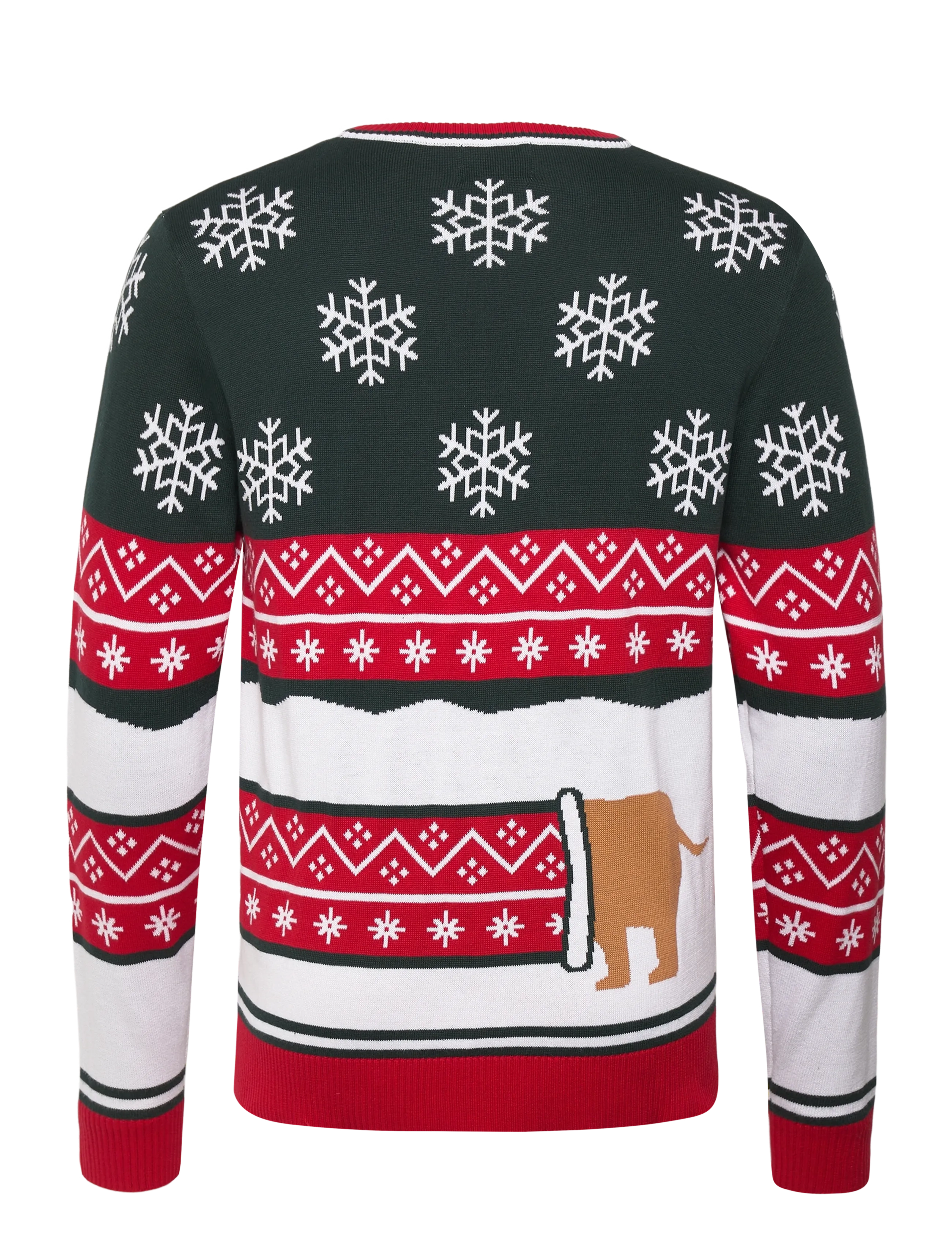 Happy Seasons - The Sausage Dog Christmas Sweater - rund hals - green - 1