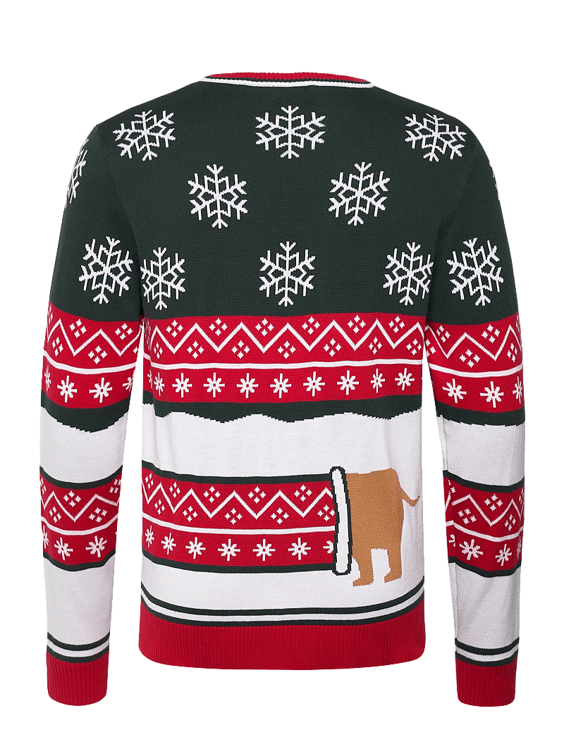 Happy Seasons - The Sausage Dog Christmas Sweater - jultröjor - ponderosa pine - 1