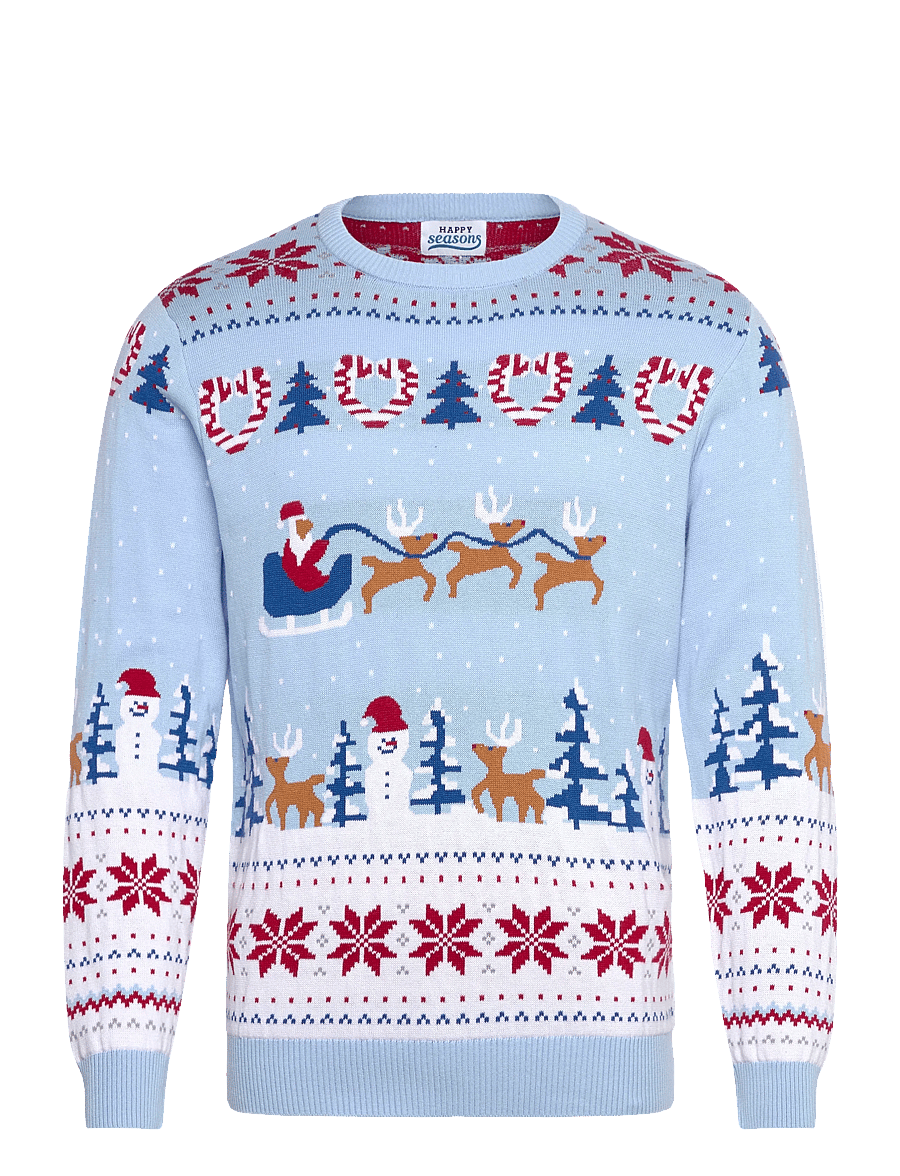 Happy Seasons - Christmas Wonderland Christmas Sweater - blue - 0