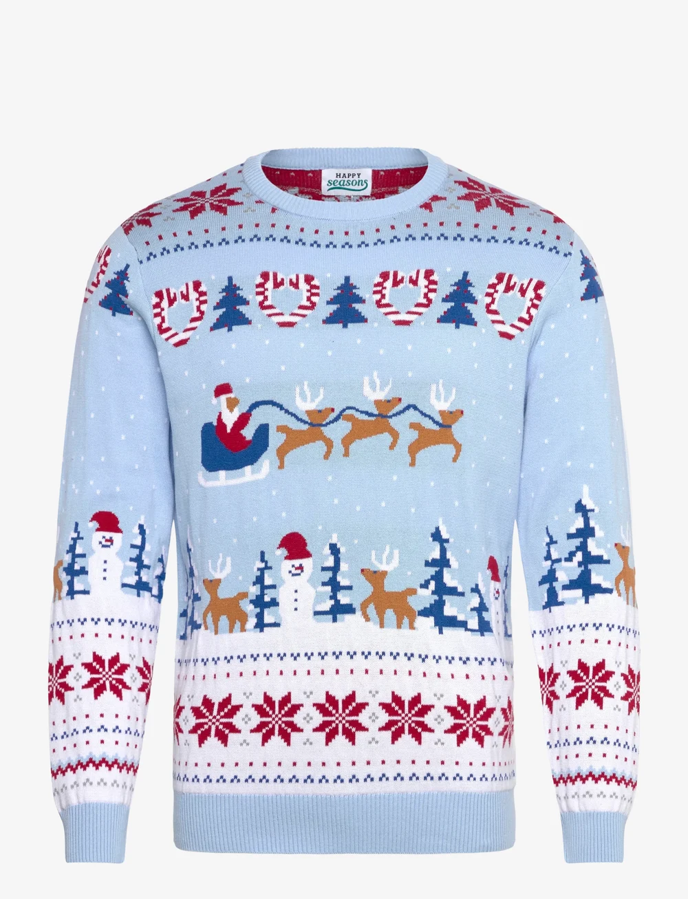 Happy Seasons - Christmas Wonderland Christmas Sweater - weihnachtspullover - blue bell - 0