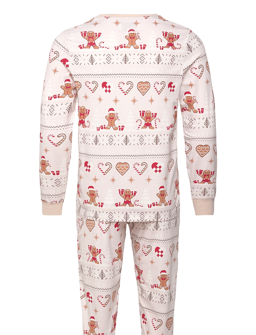 Happy Seasons - Christmas cookie pyjamas beige - pyjamasets - parchment - 1