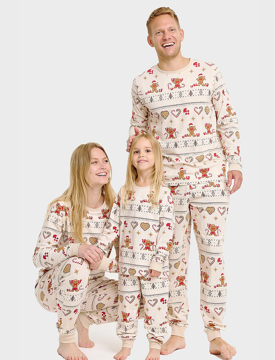 Happy Seasons - Christmas cookie pyjamas beige - pidžaamakomplektid - parchment - 0