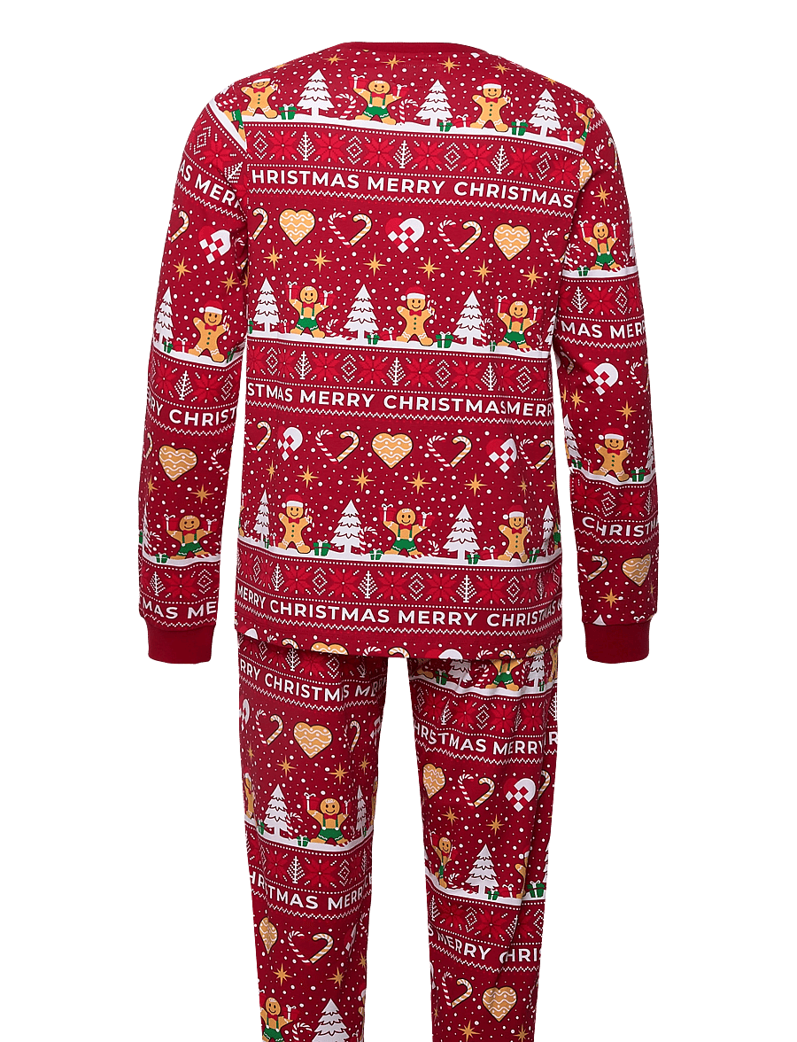 Happy Seasons - Christmas Cookie Pyjamas Red - pidžaamakomplektid - red - 1